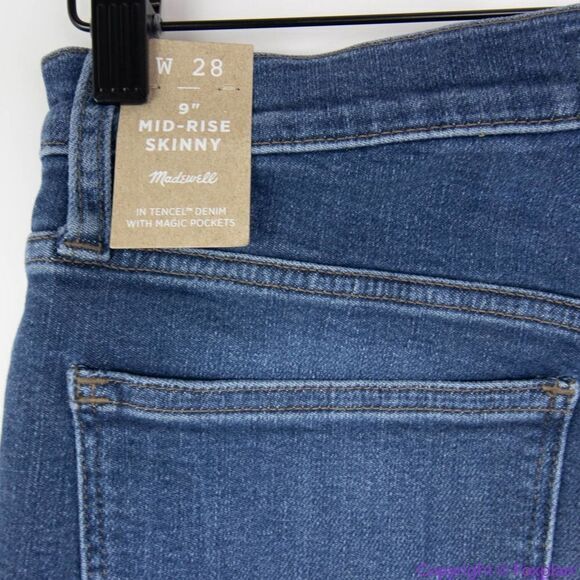 NEW Madewell 9" Mid-Rise Skinny Jeans in Orland Wash: TENCEL™ Denim 28‎ - Picture 15 of 15